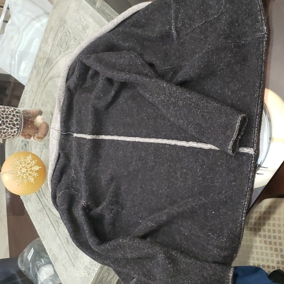 ARITZIA BABATON WOOL AND CASHMERE OPEN FRONT CHUNKY CARDIGAN 2 TONE S - Picture 7 of 7